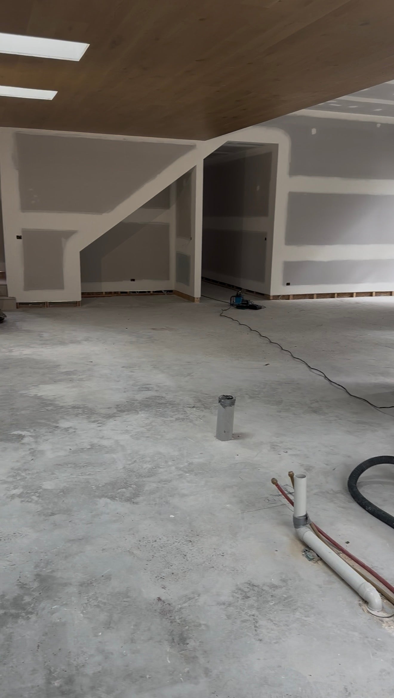 existing tiled floor surface