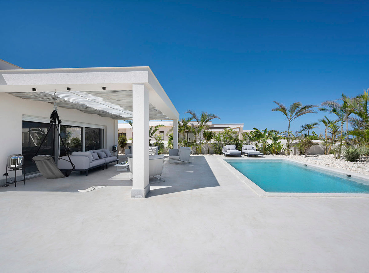 Microcement outdoors